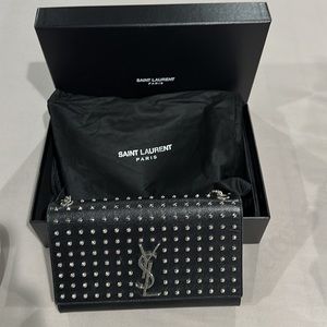 Authentic YSL studded handbag. Good condition.